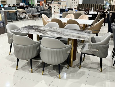 ชุดโต๊ะอาหารหิน 6 ที่นั่ง Classic