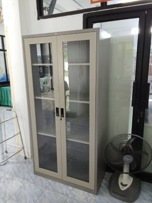 ตู้ 2 บานเปิดกระจกทรงสูง 3 ฟุต รุ่น LKO-2