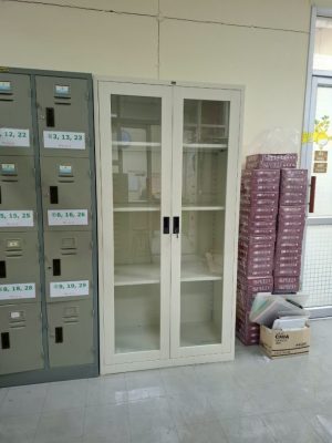 ตู้ 2 บานเปิดกระจกทรงสูง 3 ฟุต รุ่น LKO-2