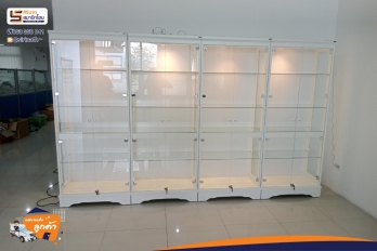 ตู้โชว์กระจกดาวน์ไลท์ 80 cm.