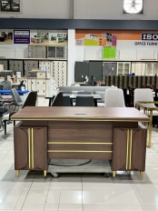 โต๊ะทำงานเมลามีน 160 ซม. รุ่น ฮิลตัน-3