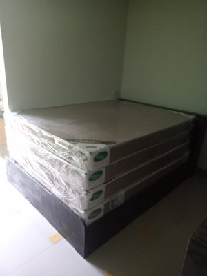 ที่นอนฟองอัดล้วน หุ้มหนังเทียม Ever Green 6
