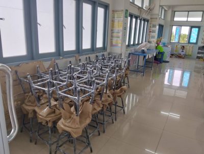 โต๊ะปฎิบัติการวิทยาศาสตร์ 2 ชั้น ส่ง โรงเรียนบ้านท่าโสม ต.ศรีสำราญ อ.น้ำโสม จ.อุดรธานี