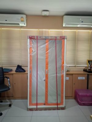 ตู้บานเลื่อนกระจกทรงสูง 3 ฟุต รุ่น LKAS-303