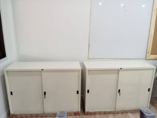 ตู้บานเลื่อนทึบ 3 ฟุต รุ่น SL-3