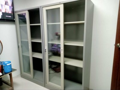 ตู้บานเลื่อนกระจกทรงสูง 3 ฟุต รุ่น LKAS-303