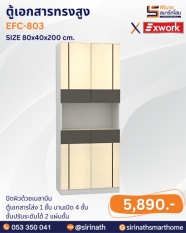 ตู้เอกสารสูง 2 บานเปิด รุ่น EFC-803