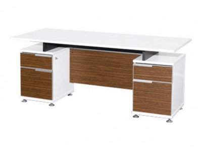 ชุดโต๊ะทำงาน 1.8 ม. 2 ลิ้นชักซ้าย-ขวา ZDK-1822