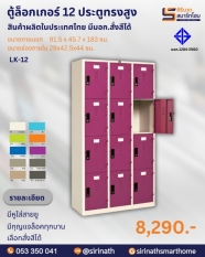 ตู้ล็อคเกอร์ 12 ประตู รุ่น LK-12