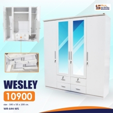 ตู้เสื้อผ้า 4 บานเปิด WESLEY