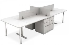 ชุด Workstation 4 ที่นั่ง Mini Screen รุ่น HB-WS024G