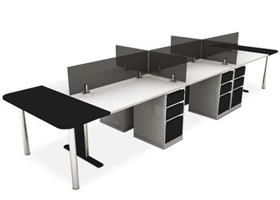 ชุด Workstation 6 ที่นั่ง Mini Screen รุ่น HB-WS026G